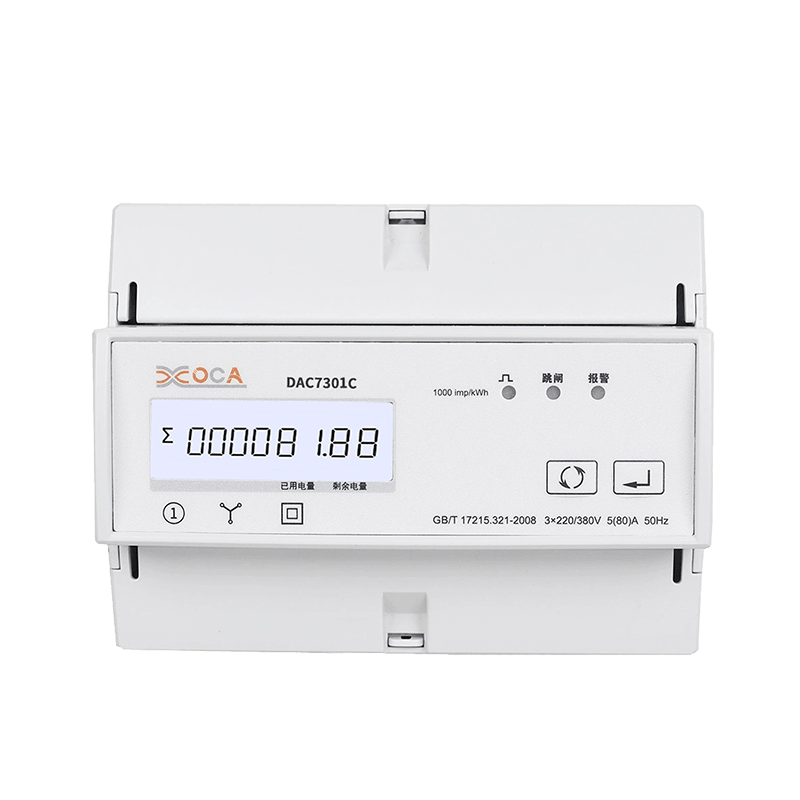 Dac7301c DIN-Schiene AC dreiphasiger elektrischer drahtloser Energiezähler mit Modbus-Tarif