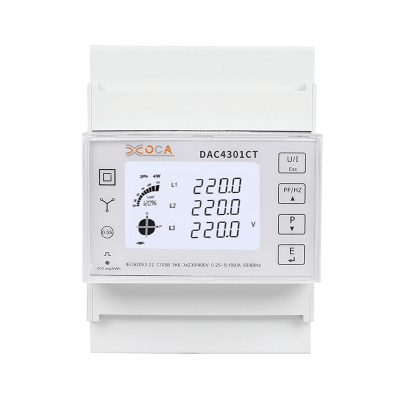 Dac4301CT DIN-Schiene AC dreiphasig mit Transformator-Energiezähler