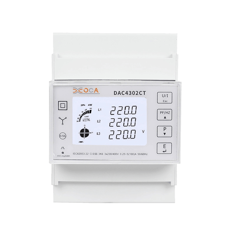 Dac4302CT DIN-Schiene Dreiphasen-Modbus Tuya-Stromzähler Leistungsmesser