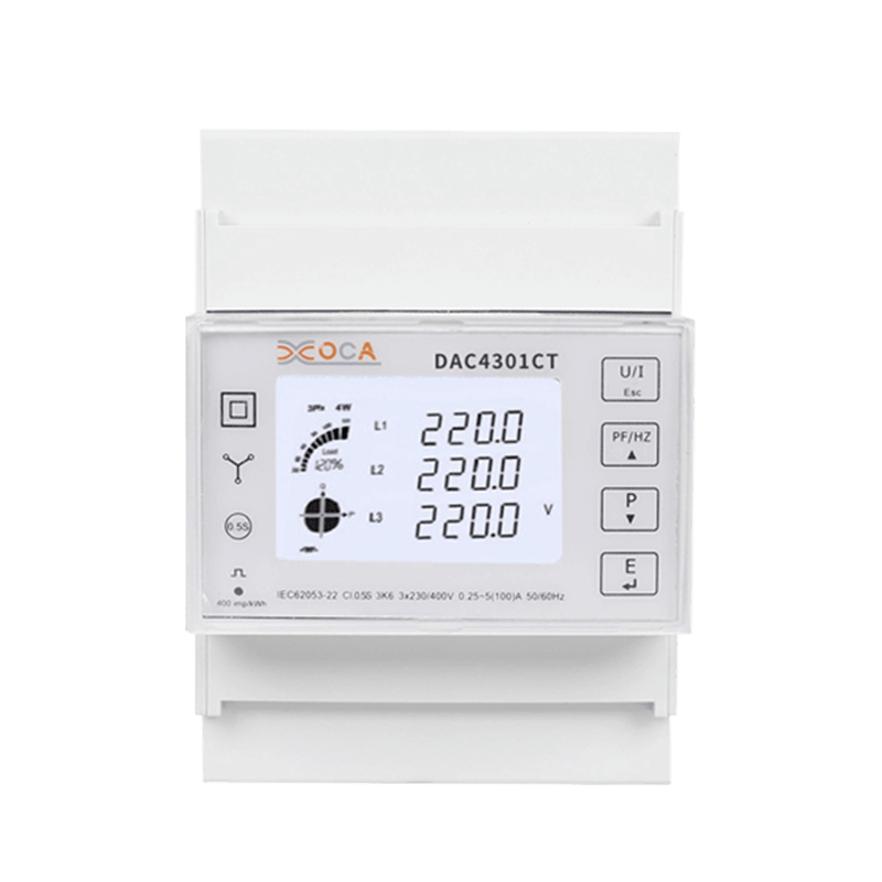 Dac4301CT DIN-Schienen-CT-Dreiphasen-Modbus-Leistungsmesser