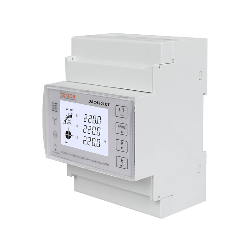 Dac4301CT DIN-Schiene Modbus Dreiphasen-Smart-Stromzähler