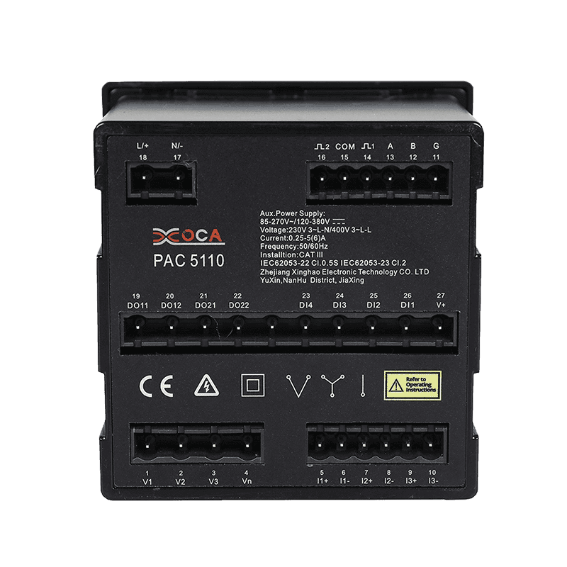 PAC5110 Dreiphasen-Panel RS485 Modbus Digitaler Stromzähler Leistungsmesser