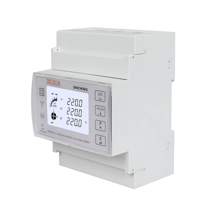 Intelligentes drahtloses elektronisches Dreiphasen-Modbus-DIN-Schienenmessgerät