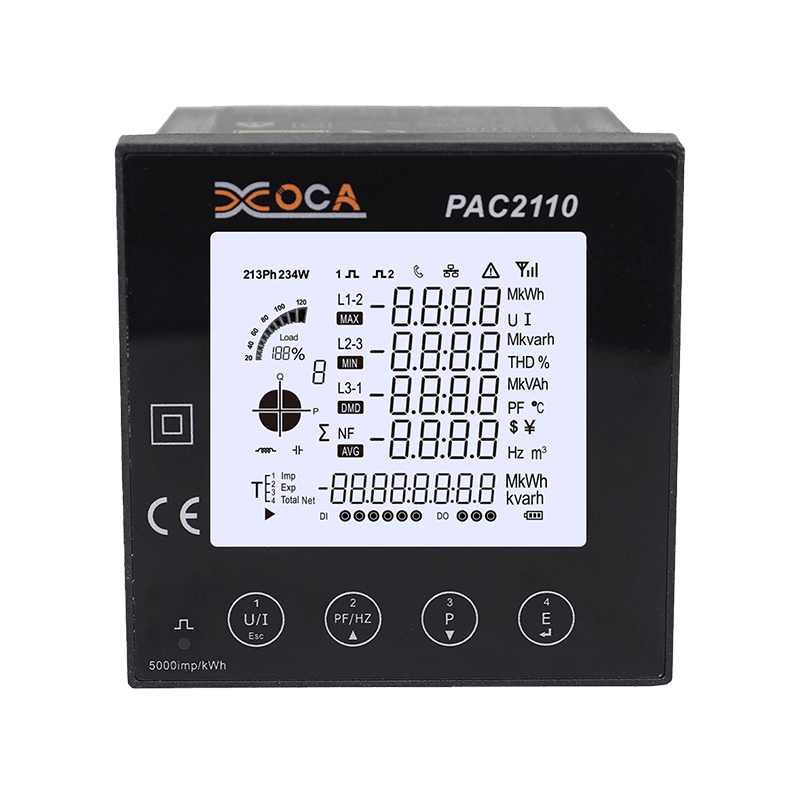 PAC2110 Multifunktions-Smart-LCD-Panel-Digital-Leistungsmesser