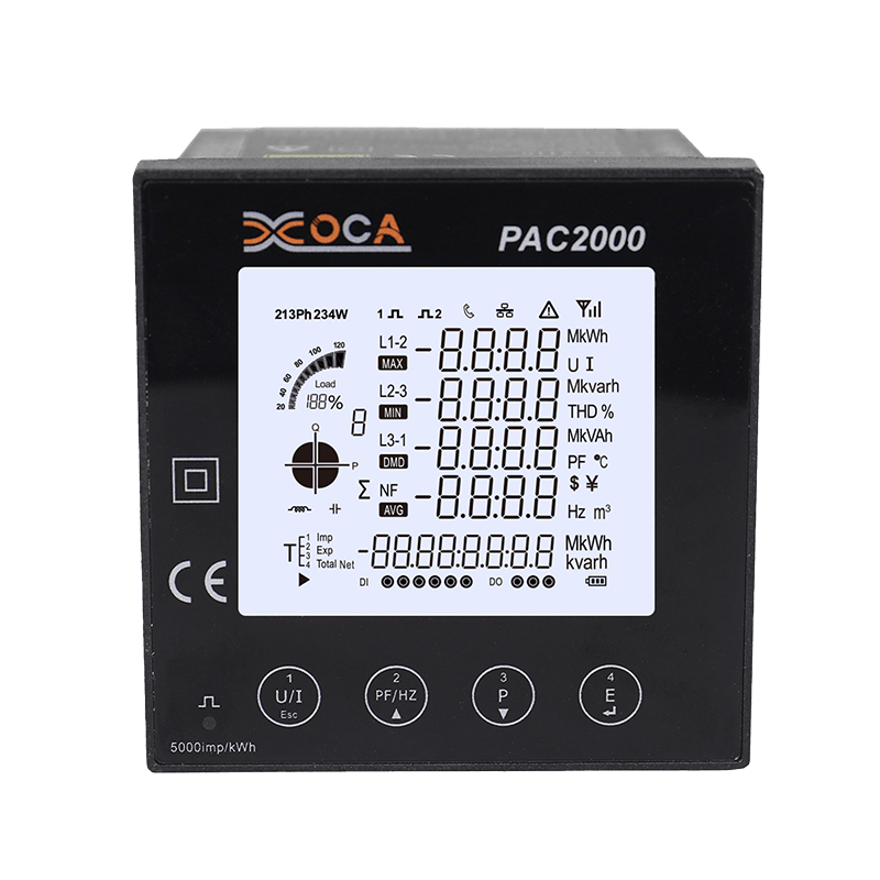 PAC2000 Multifunktions-Digital-Leistungsmesser mit intelligentem LCD-Panel