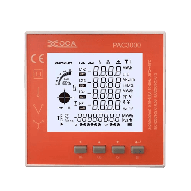 PAC3100 Smart Digital LCD WiFi Elektronischer Leistungsmesser