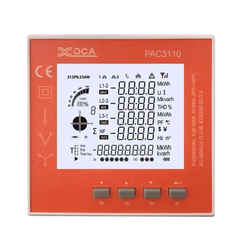 PAC3100 Smart Digital LCD WiFi Elektronischer Leistungsmesser