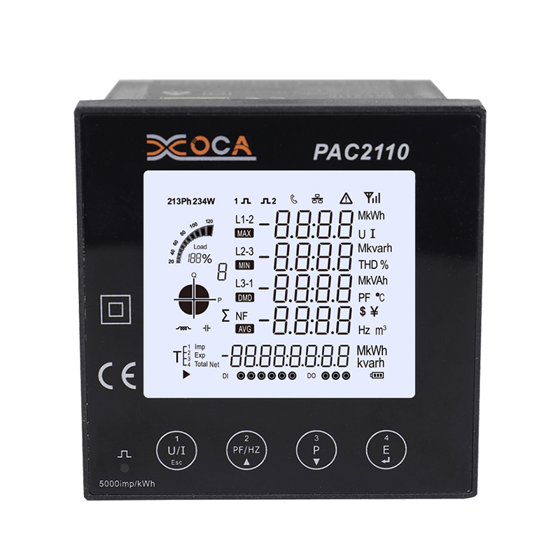 PAC2110 Multifunktions-Smart-WLAN-LCD-Panel, digitaler drahtloser Leistungsanalysator