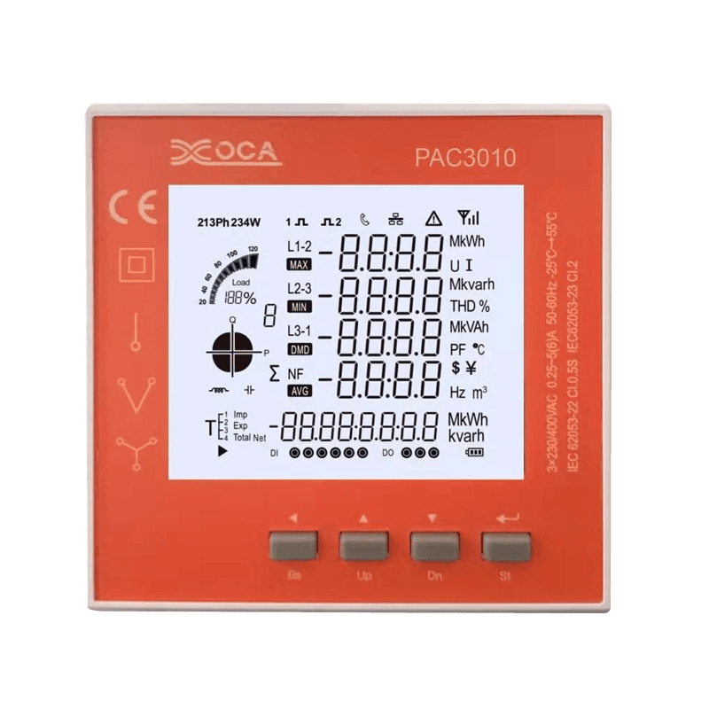 PAC3100 Smart Digital LCD WiFi Elektronischer Leistungsmesser