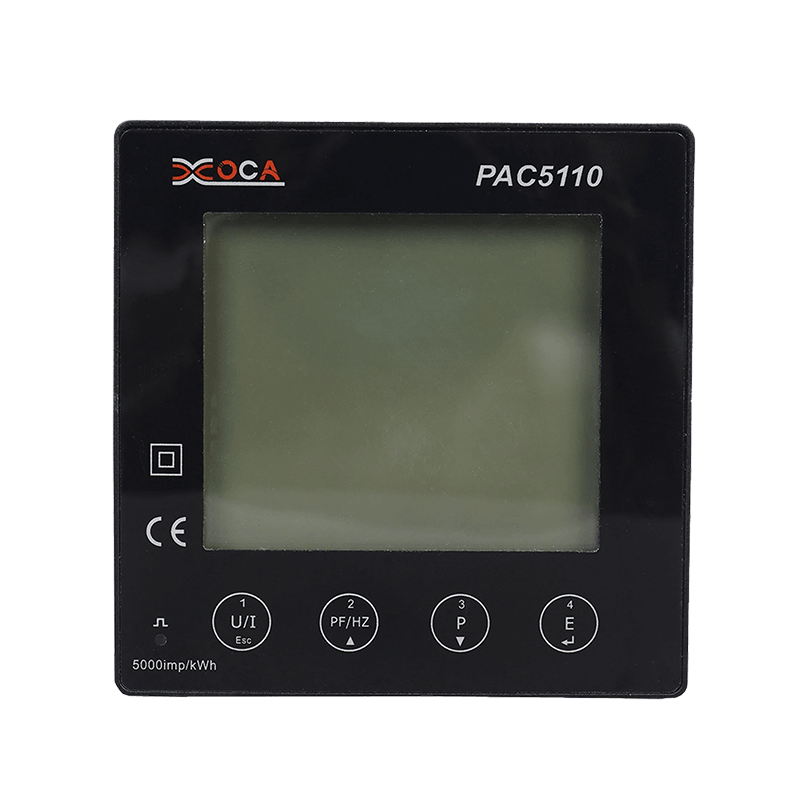 PAC5000 Großes LCD-Display, digitales kabelloses Energiemessgerät, intelligentes Messgerät