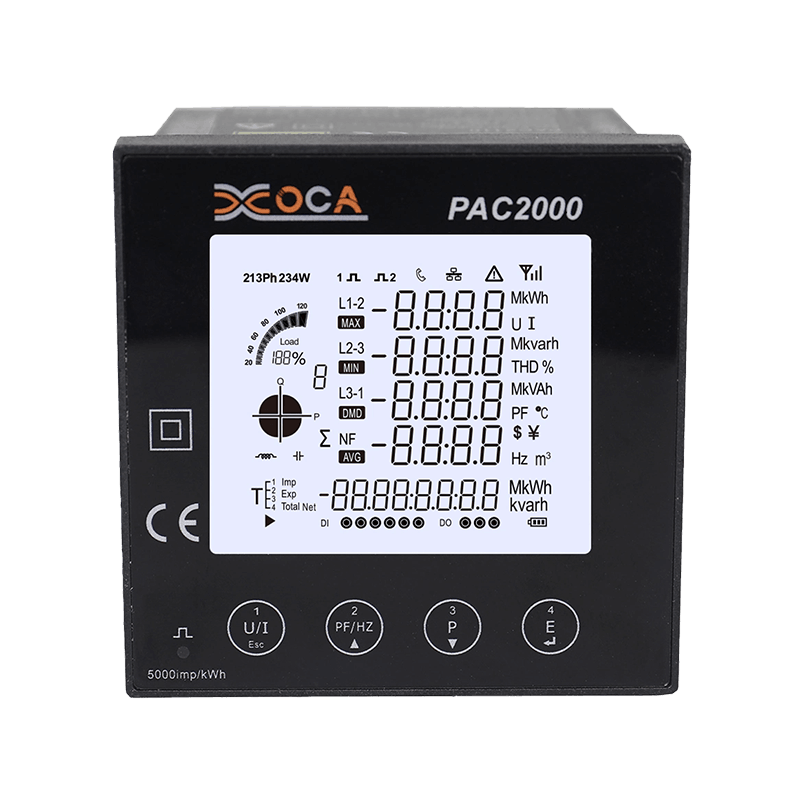 PAC2000 Intelligentes LCD-Panel-Digital-Leistungsmessgerät