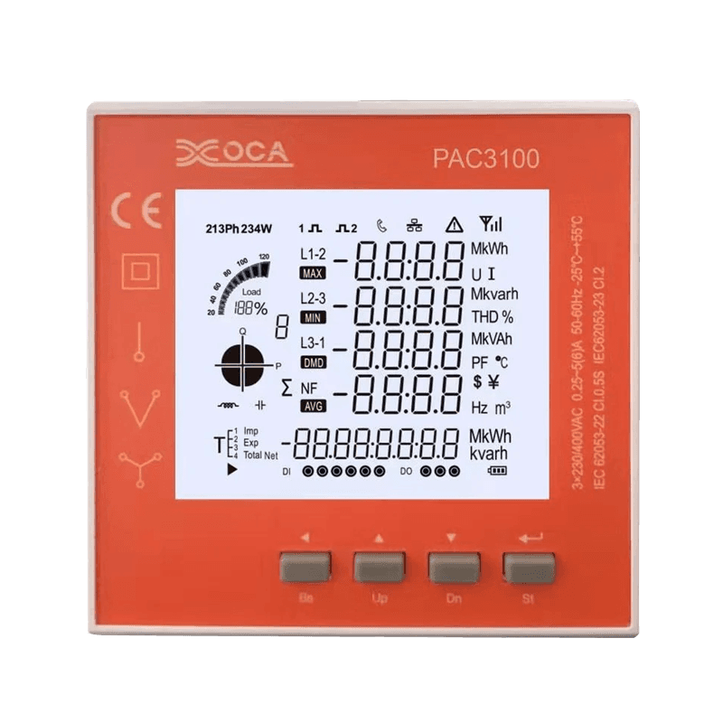 PAC3100 Smart Digital LCD WiFi Elektronischer Leistungsmesser