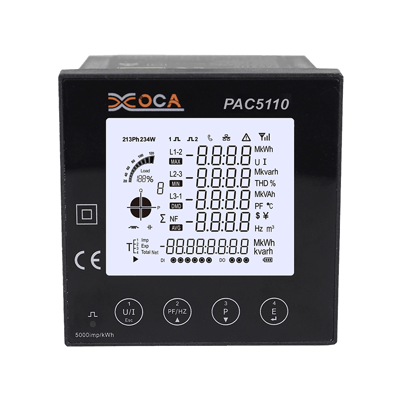 PAC5110 Dreiphasiger digitaler LCD-Schalttafel-Leistungsmesser