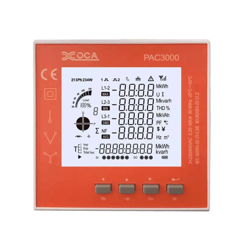 PAC3100 Smart Digital LCD WiFi Elektronischer Leistungsmesser