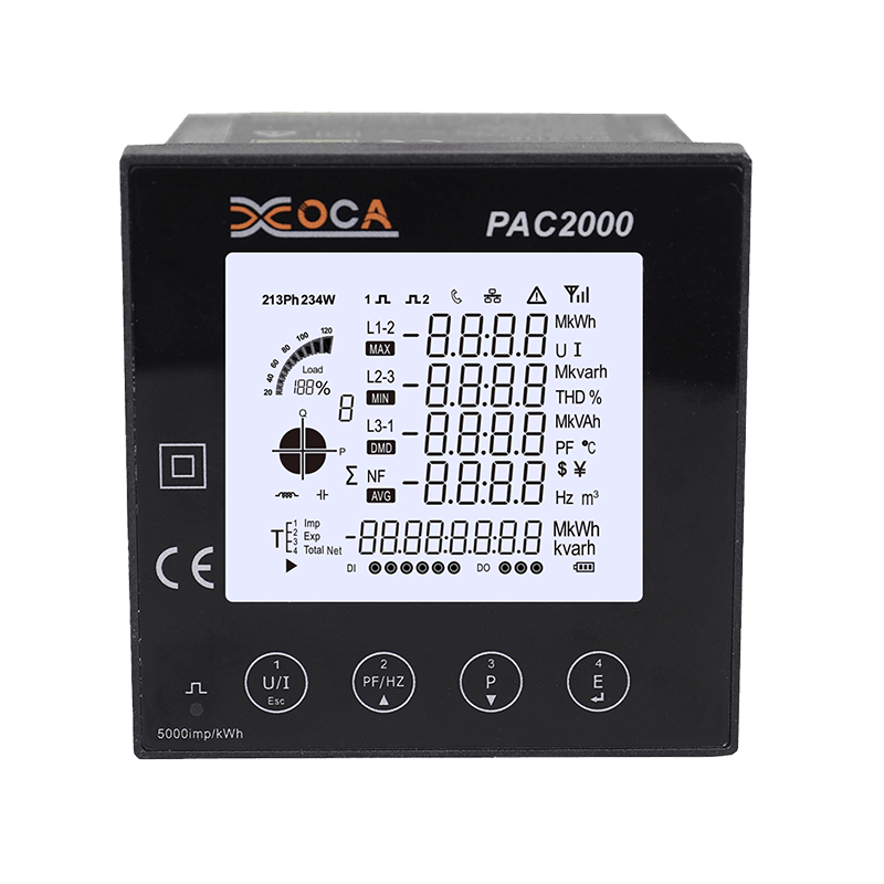 PAC2000 Multifunktions-WLAN Tuya Smart Electric Prepaid Panel Power Meter